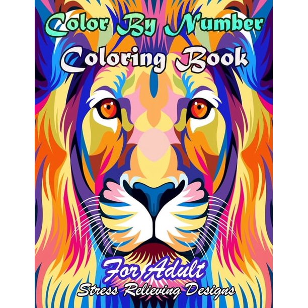 Color By Number Coloring Book Animals, Flowers And More Design For