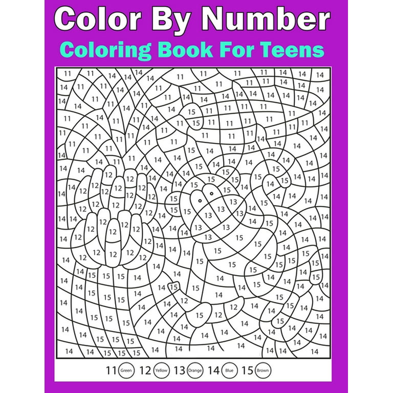 Brain Games, Color By Number: Coloring Book For Adults Relaxation