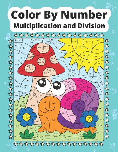 Color By Number Multiplication and Division: Math coloring book for ...