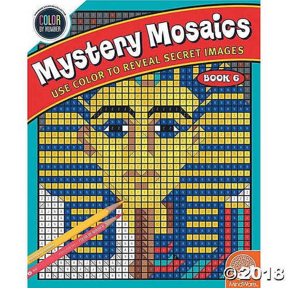 Color By Number Mystery Mosaics: Book 6 - Coloring Books - 1 Piece - Walmart.com
