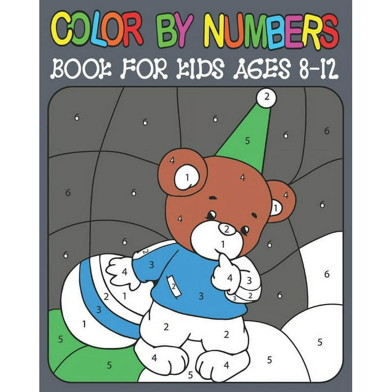 Color By Numbers Kids Ages 8-12: Large Print Birds, Animals and