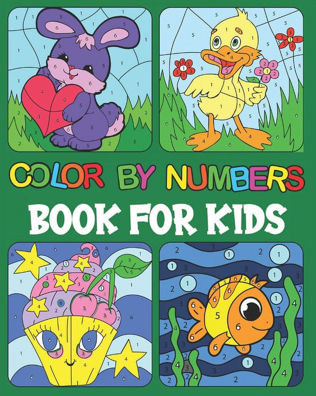 Color By Numbers book For Kids : Designs for Kids Relaxation Creative color by number Books ...