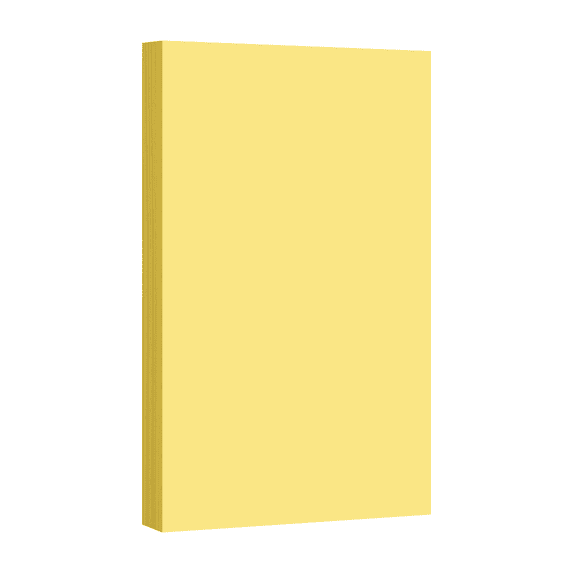 Pastel Color Card Stock - 65lb Cover - 8 1/2" x 5 1/2" (Half Letter Size) - 50 Sheets Per Pack (Buff)