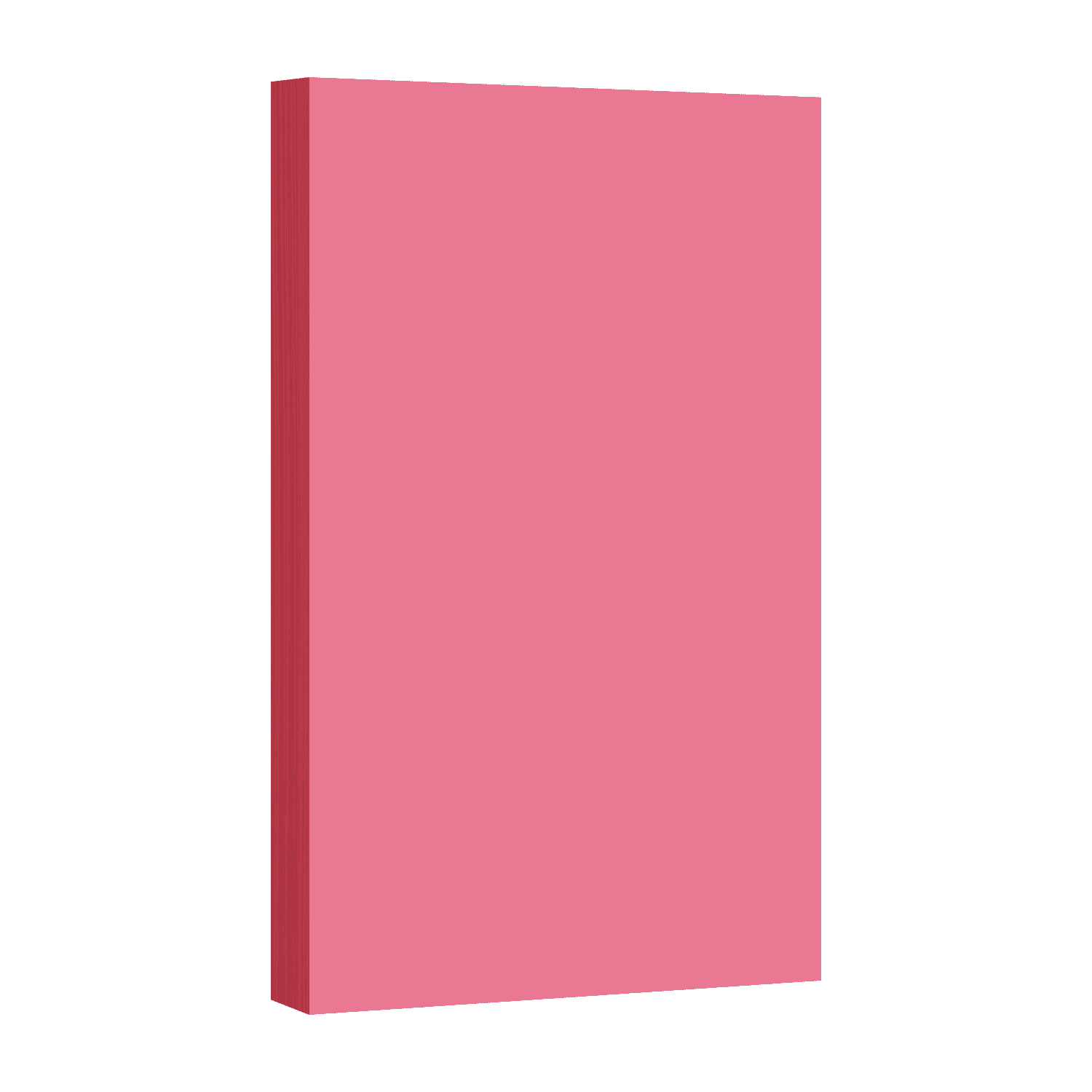 Pastel Color Card Stock - 65lb Cover - 8 1/2" x 5 1/2" (Half Letter Size) - 50 Sheets Per Pack (Cherry)