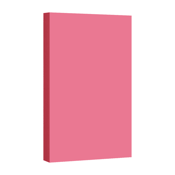 Pastel Color Card Stock - 65lb Cover - 8 1/2" x 5 1/2" (Half Letter Size) - 50 Sheets Per Pack (Cherry)