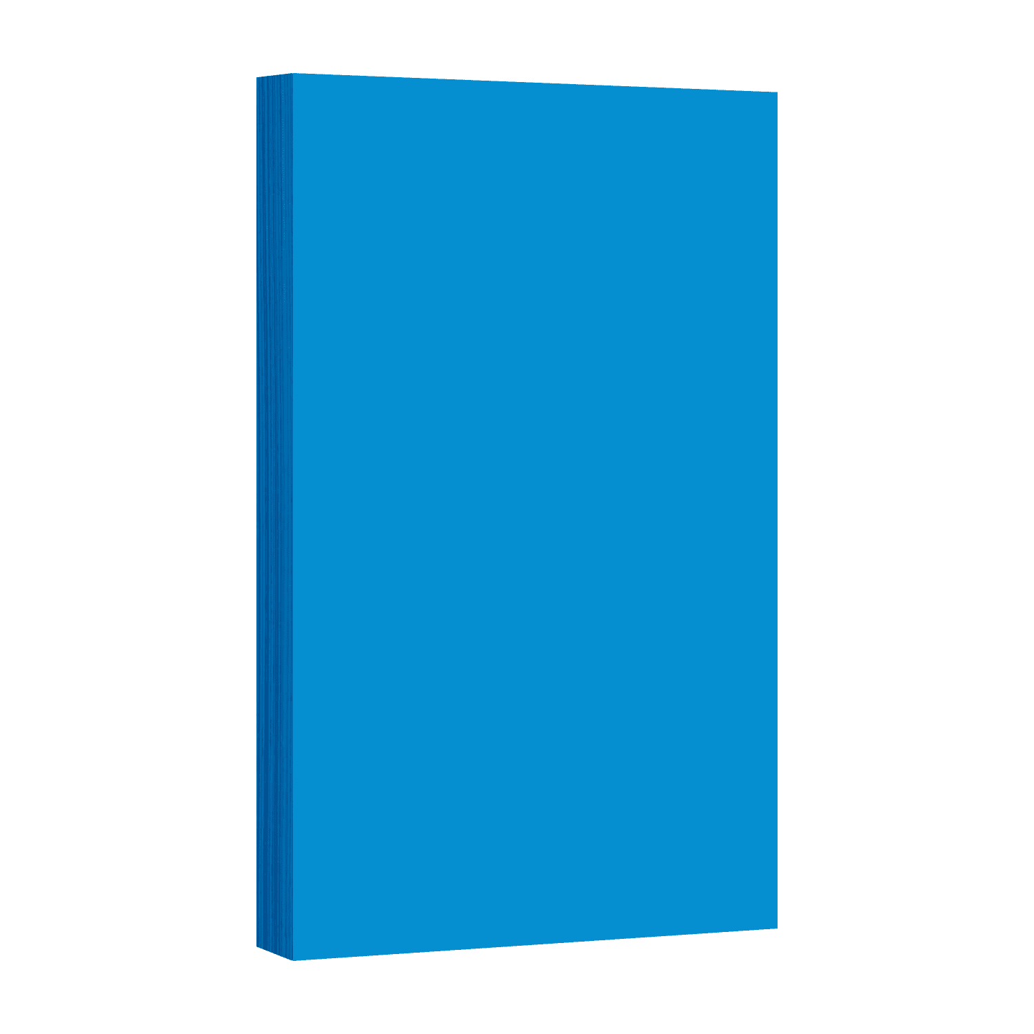 Bright Color Card Stock - 65lb Cover - 8 1/2" x 5 1/2" (Half Letter Size) - 50 Sheets Per Pack (Blue)