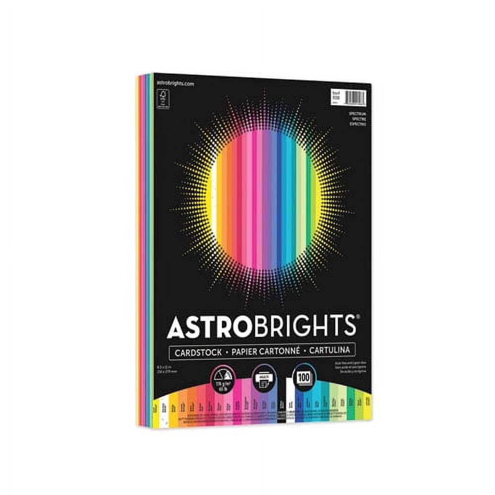 "Color Cardstock, 65 Lb, 8.5 X 11, Assorted Colors, 100/pack | Bundle of 2 Packs"