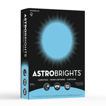 Color Cardstock, 65 lb, 8.5 x 11, Lunar Blue, 250/Pack
