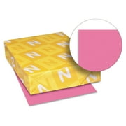 Astrobrights 22129 8.5 in. x 11 in. 65 lbs. Cover Weight Color Cardstock - Plasma Pink (250/Pack)