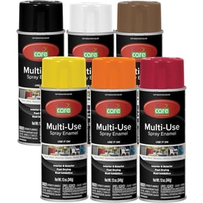 Color Care Multi-Surface Enamel Spray Paint and Rust Inhibitor, Warm Color Mix, 12 oz, 6-Pack