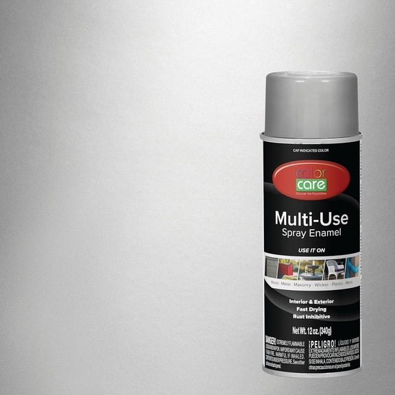Color Care Multi-Surface Enamel Spray Paint and Rust Inhibitor, Aluminum, 12 fl oz, 4-Pack