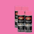 thumbnail image 1 of Color Care Multi-Surface Enamel Spray Paint and Rust Inhibitor, Pink, 12 fl oz, 4-Pack, 1 of 6