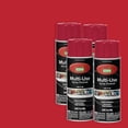 thumbnail image 1 of Color Care Multi-Surface Enamel Spray Paint and Rust Inhibitor, Ruby Red, 12 fl oz, 4-Pack, 1 of 6