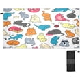 thumbnail image 1 of Color Cartoon Cat Beach Towel - Super Absorbent Oversized Travel Towels - Lightweight Compact Quick Dry Towel for Swimming Camping Holiday （180） Wash cloth, 1 of 7