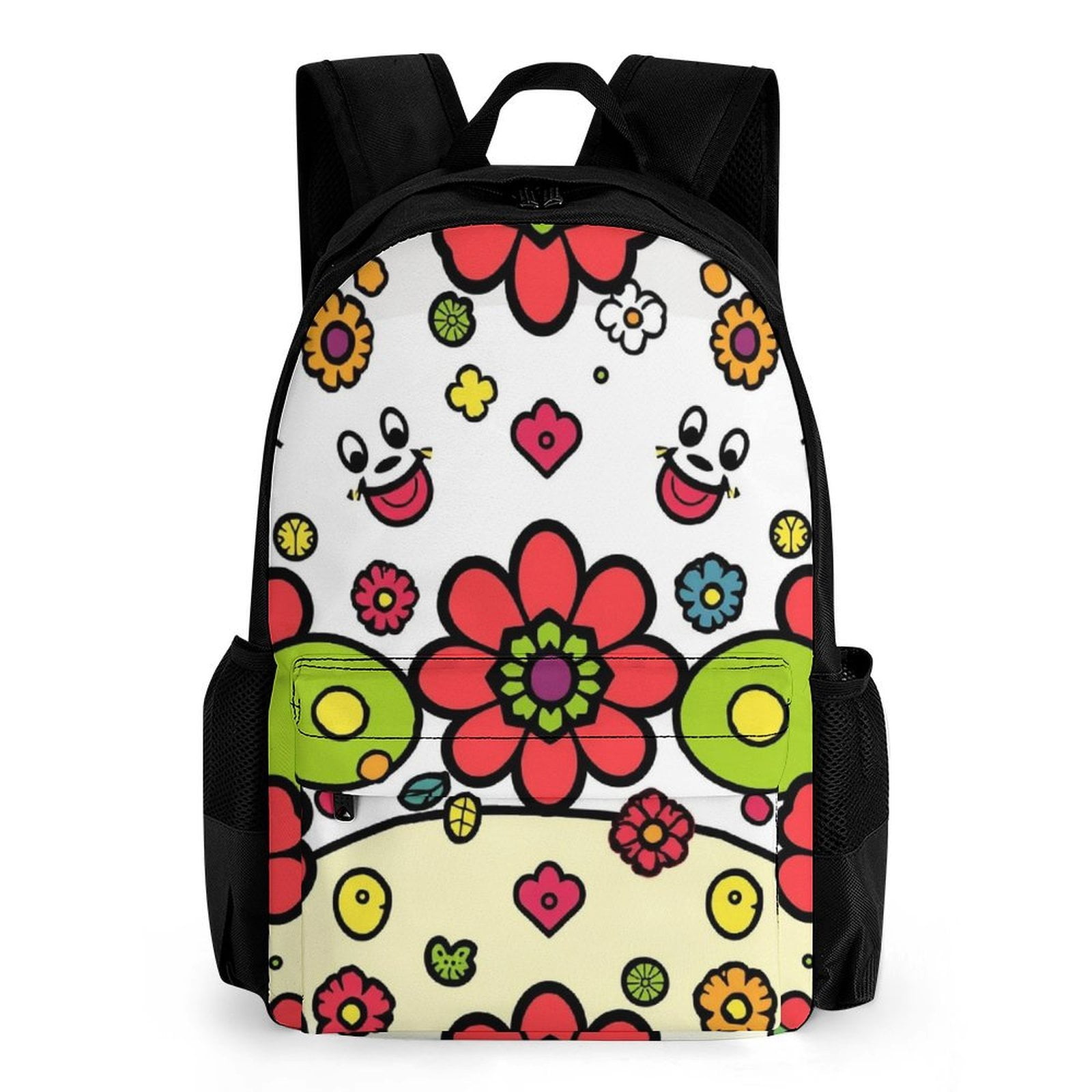 Color Cartoon Pattern Backpack Camping Backpacks Women Men Bags ...