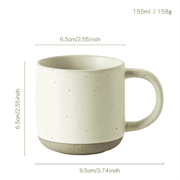 Color Ceramic Mini Espresso Cups Set , 5 oz  Mugs with Handle, Porcelain Coffee Mugs Demitasse Cups, Modern Style Cups, Microwave Dishwasher Safe Suit for Espresso Machine