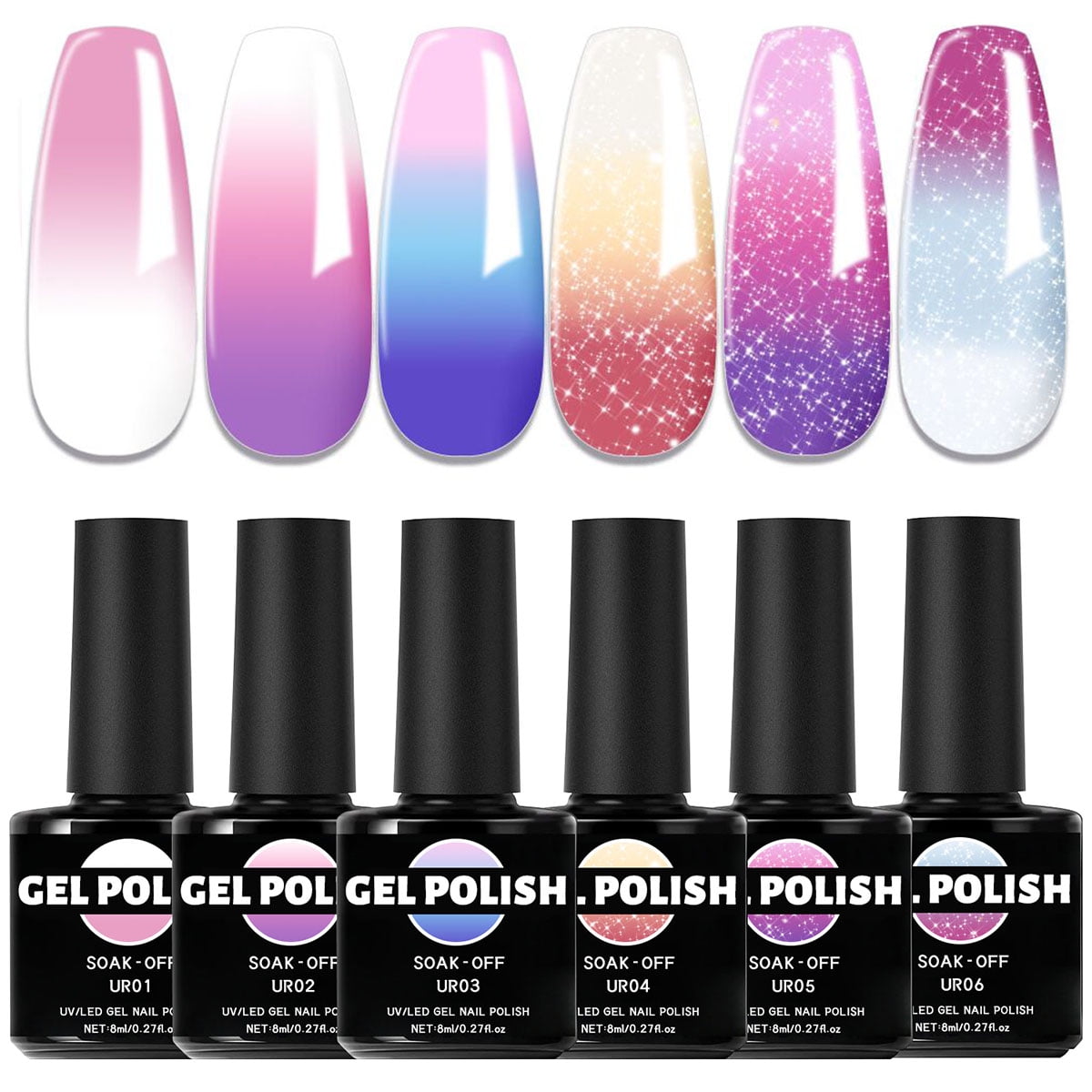 Color Change Nail Polish Set, Temperature Change Color Nail, Polish Temperature Control Home