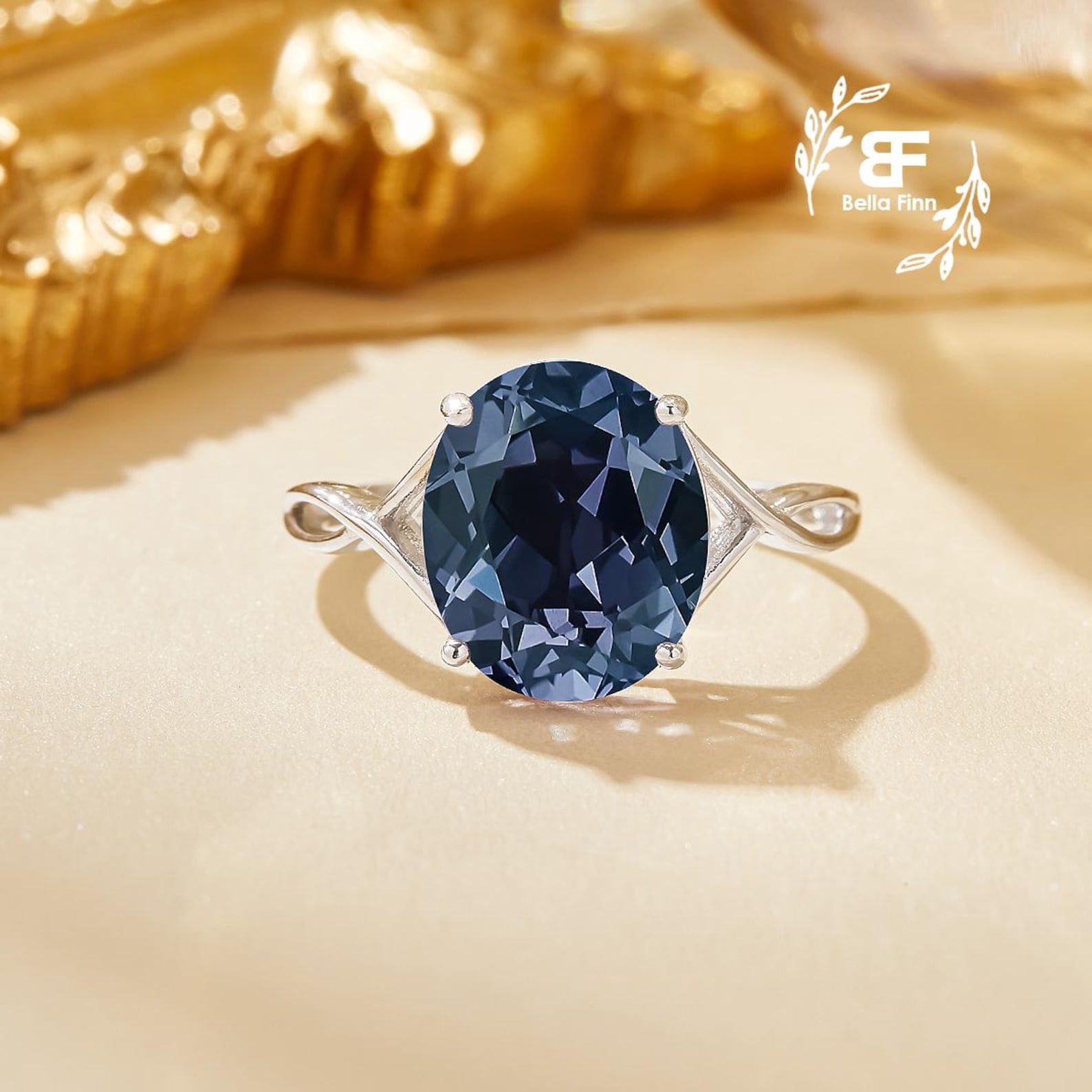 Color Change Oval Alexandrite Ring,Infinity June Birthstone 925 ...