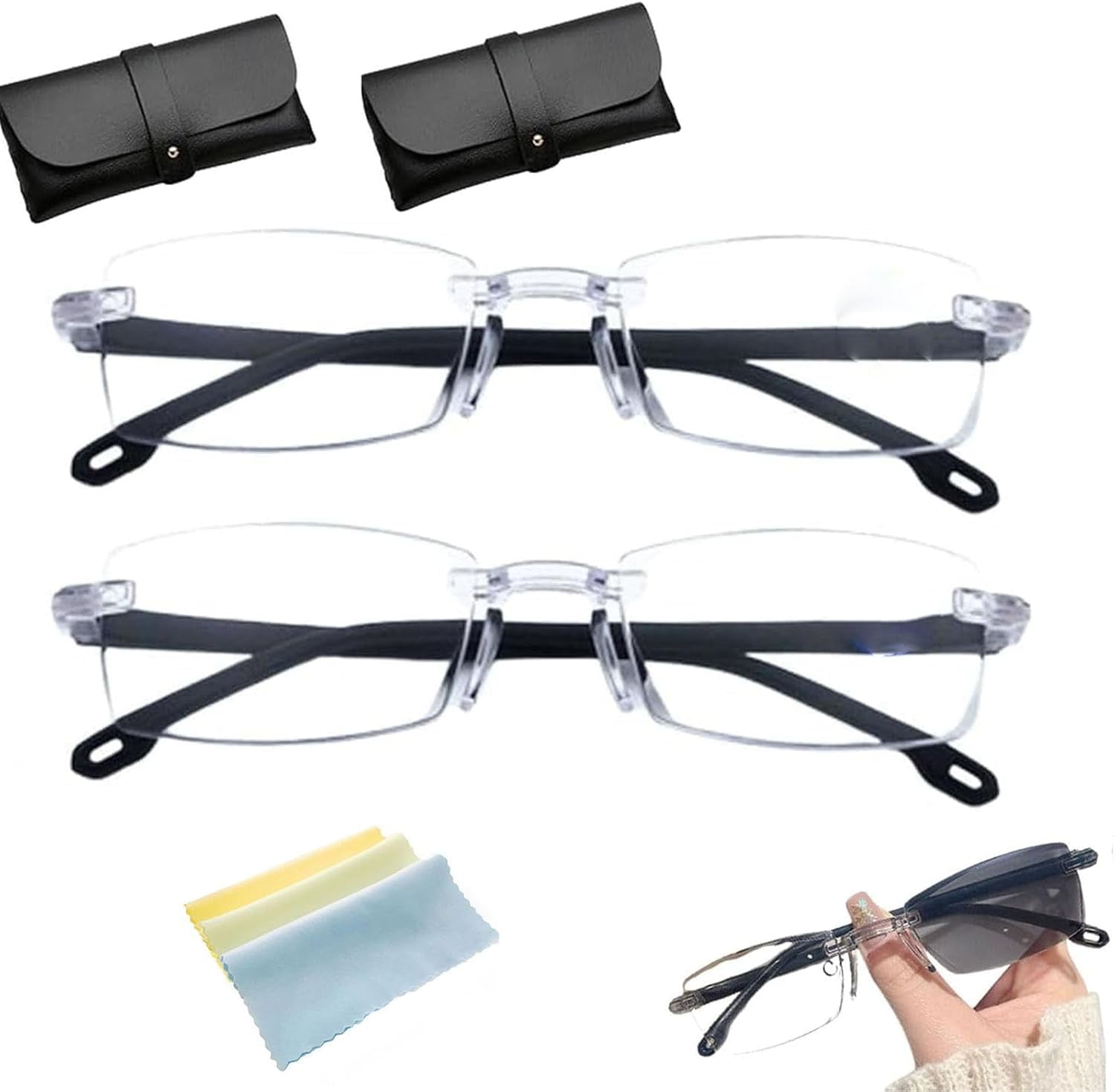 Color-Changing Anti-Blue Light Presbyopia Glasses for Men Seniors