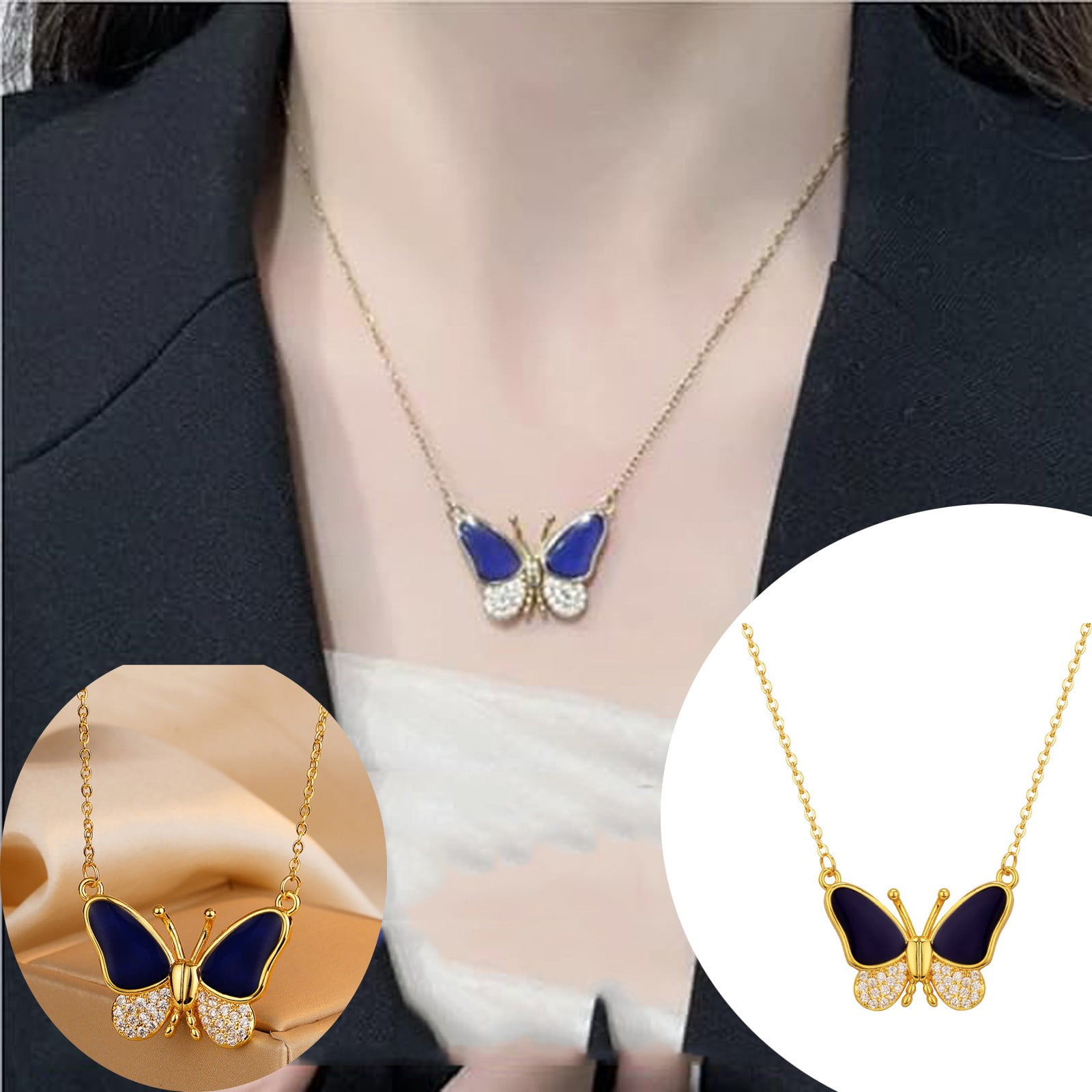 Butterfly necklace clasp discount