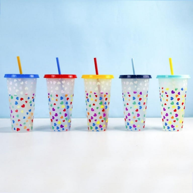 Color Changing Cups Bulk Tumblers With Straws With Lids Straws Drinkware  Plastic Cold Cup For Adults Kids 16oz Reusable Mug HH21 320 From Seals168,  $3.43