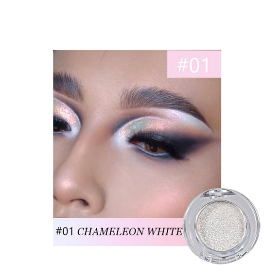 Color Changing Eyeshadow Metallic Glitter Eyeshadow Optical Chameleon Powder Polarizing High Impact Shimmer Makeup Single Pan For Party Festival Night Glam Look,Makeup Organizers