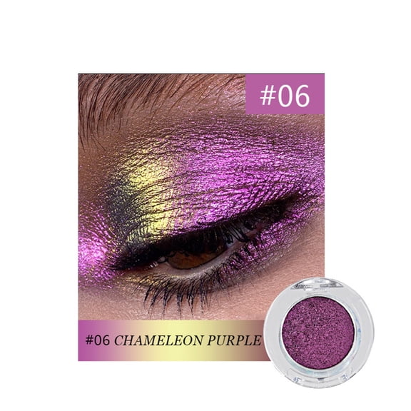 Color Changing Eyeshadow Metallic Glitter Eyeshadow Optical Chameleon Powder Polarizing High Impact Shimmer Makeup Single Pan For Party Festival Night Glam Look,Makeup Organizers