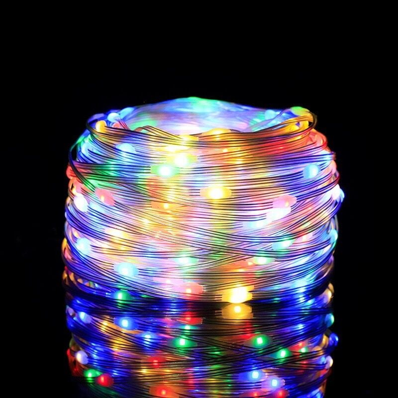 Color Changing Fairy String Lights, 33ft 100 LED Fairy Lights with Remote, Multi Color Rainbow