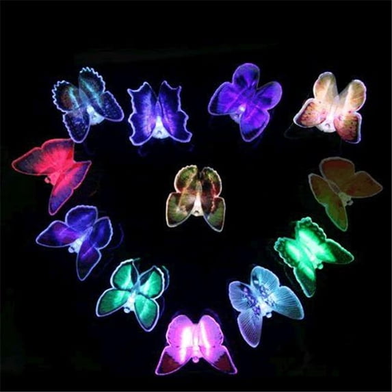 Color Changing Fiber Optic Beautiful Butterfly, Assorted Color