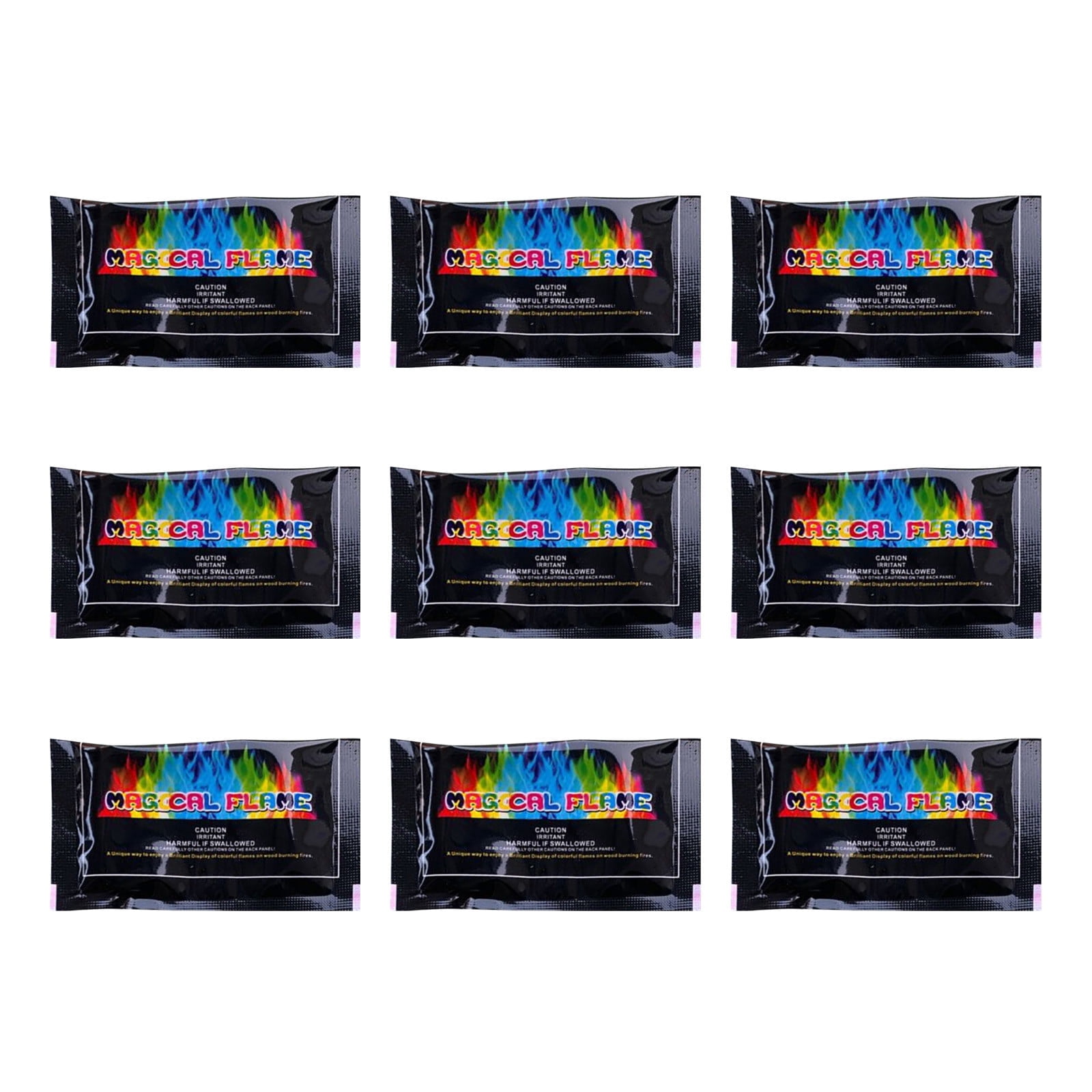 25g Color Changing Fire Powder Packets 9 PCS Halloween Flame Color ...
