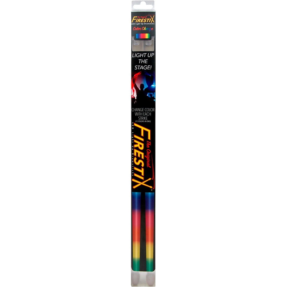 Color Changing Firestix LED Drumsticks - Professional Quality 18 Inch Pair