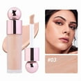 thumbnail image 1 of Color Changing Foundation Concealer Cover Cream, Liquid Multi-Use Concealer, Warm Skin Tone Foundation liquid Base Nude Face Moisturizing Liquid Cover Concealer for Women and Girls (#03), 1 of 9