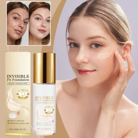 Color Changing Foundation - Conceals Blemishes and freckles Liquid Makeup for All Skin Types, Lightweight Medium Coverage, Professional Makeup for Flawless Skin