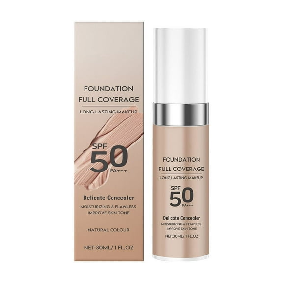 Color Changing Foundation Liquid Flawless Colour Warm Skin Tone Foundation Makeup, Waterproof Long Lasting Moisturizing,with 1 Makeup Brush, Limited Time New Product off