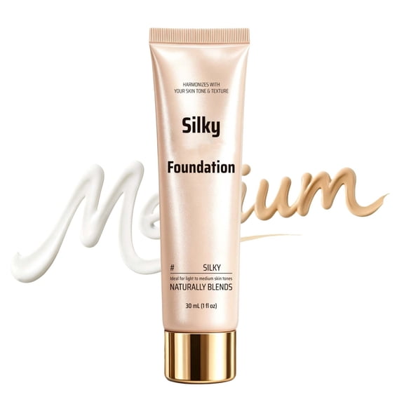 Color Changing Foundation for Mature Skin, Lightweight Hydrating Coverage Liquid Foundation Makeup, Smooth & Blur Finish, Suitable for All Skin Types, 30ML (Dark skin tone)