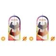 thumbnail image 1 of Color-Changing Hair Barrettes - Metallic Geometric Brushed Finish - Pack of 2, 1 of 3