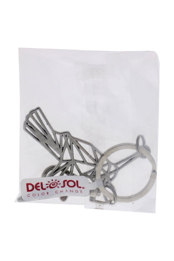 Color-Changing Key Chain Metal Hummingbird - Green by DelSol for Women - 1 Pc Keychain