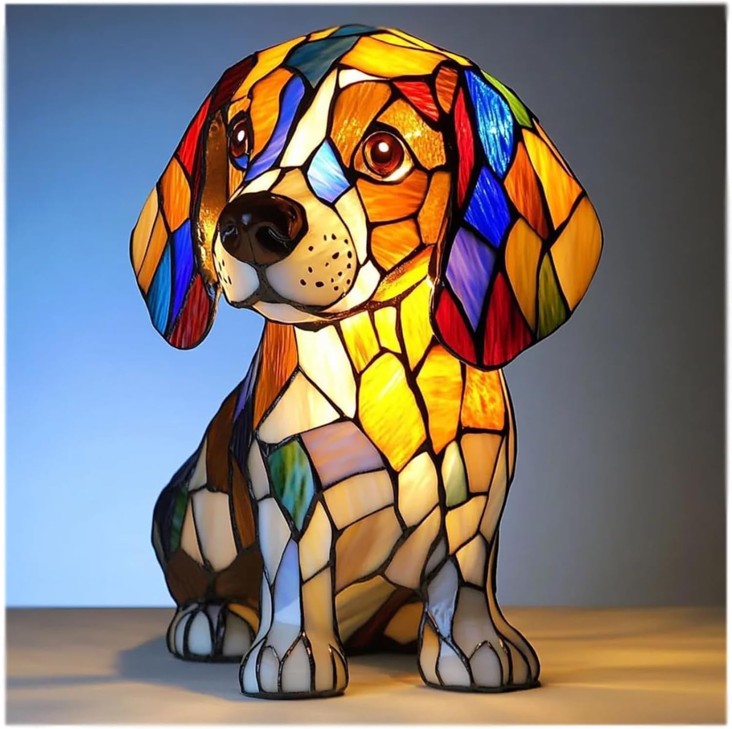 Color Changing LED Night Light, Strange Fantasy Animal Resin Statue, Cool Decor for Bookshelf, Unique Ideal Giftfor Friends