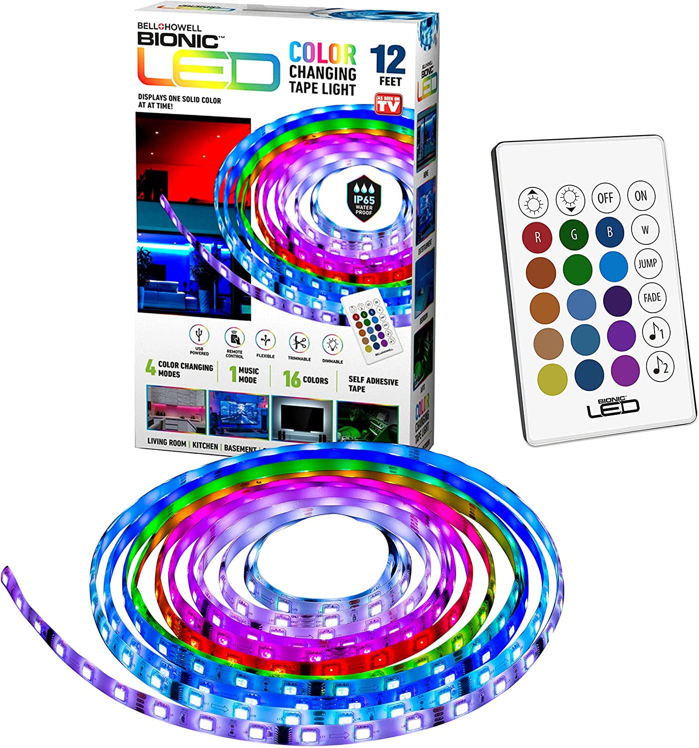 Color Changing LED Strip Light Backlight RGB String Lights for