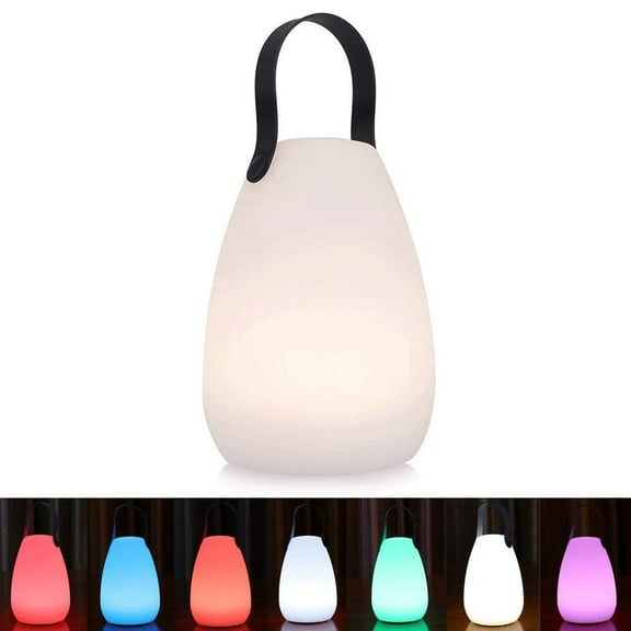 Color-Changing Led Lantern, Elegant Simplicity Design Rechargeable Portable Outdoor Light For Patio Dining Table Camping, Warm White And Rgb Multifunctional Remote Control For