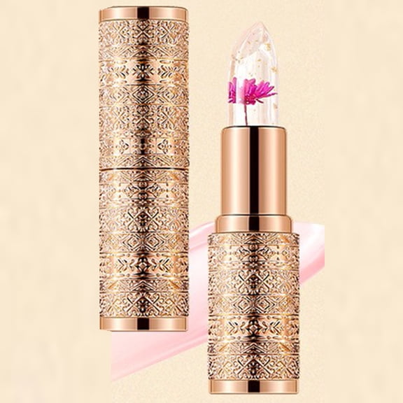 Color Changing Lipstick,Lip Tint,Colour-Changing Lip Balms - Lip Care with Colour - Gold Leaf Lipstick Colour Changing - Lipstick 24 Hours Hold - Moisturising Lipsticks(C)