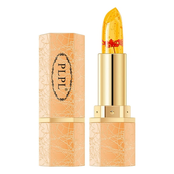 Color Changing Lipstick, Moisturizing Lip Balm, Long Lasting, Hydrating Floral Design, Softens Dry Cracked Lips