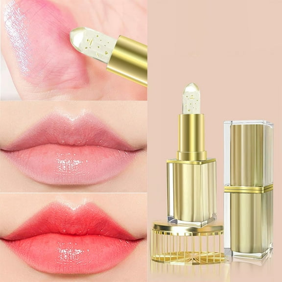 Color Changing Lipstick, Moisturizing Lip Gloss, Foil Flower Lip Balm with Adaptive Hydrating formula, Transparent Transfer-Proof Wear, Long-Lasting, Lightweight Breathable Texture