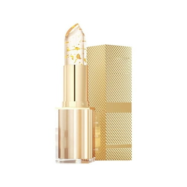 Color Changing Lipstick,Transferproof Colors Changings Transparente Lipsticks,Gold Crystal Color Changing Lipstick, Long Lasting 24 Hours Moisturizing Glossy Shine Lip Gloss