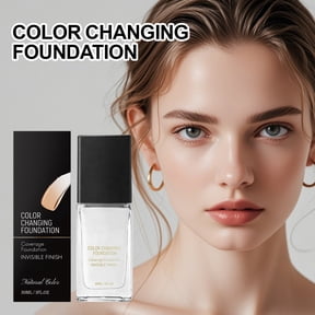 Color-Changing Liquid Foundation, Auto-Adapting Smart Foundation for All Skin Tones, Lightweight Buildable Coverage Foundation with Natural Finish, 30ml Face Makeup for Women - Daily Wear for Home