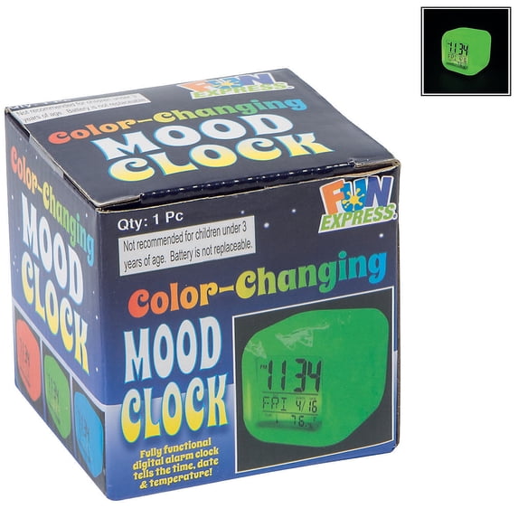 Color Changing Mood Clock - Home Decor - 1 Piece
