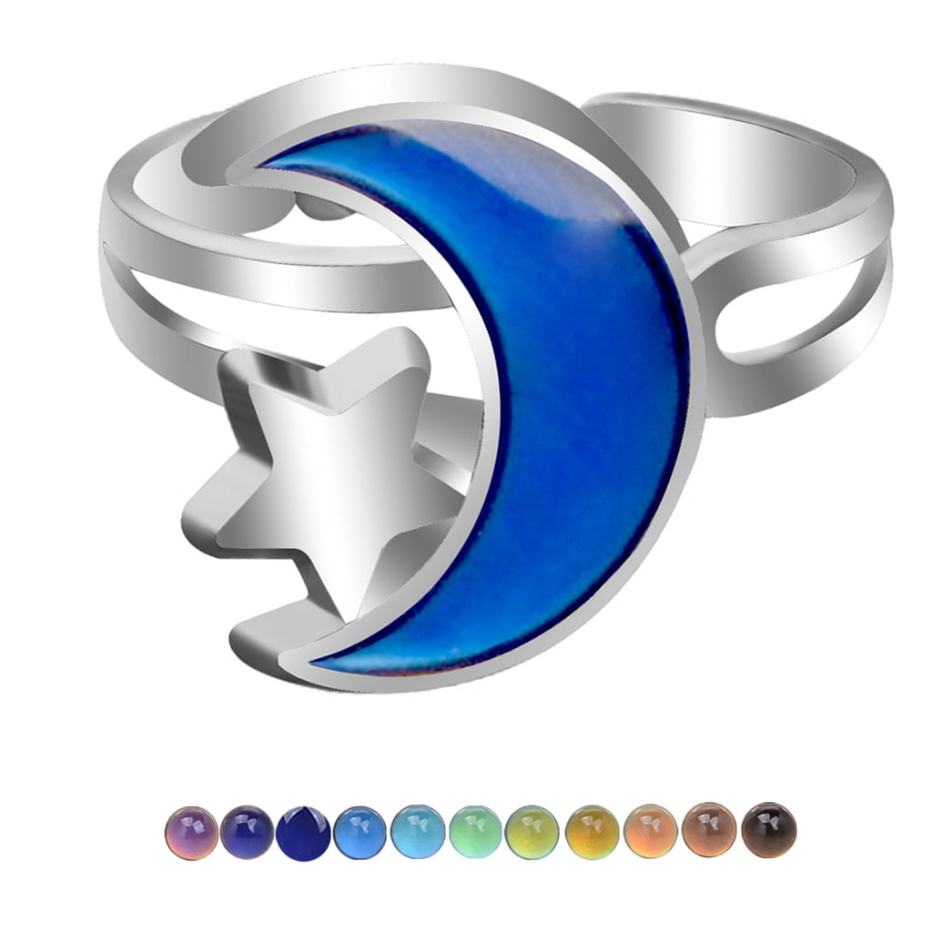 Buy Jiali Q Fantasy alloy enamel 6pcs Adjustable Size enamel Mood Change  Color Temperature Finger Ring for Men and Women (Turtle) at Amazon.in