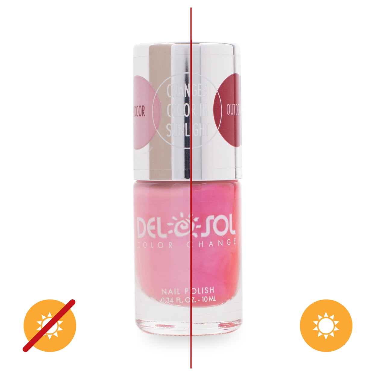 Color-Changing Nail Polish - Every Blooming Thing by DelSol for Women - 0.34 oz Nail Polish