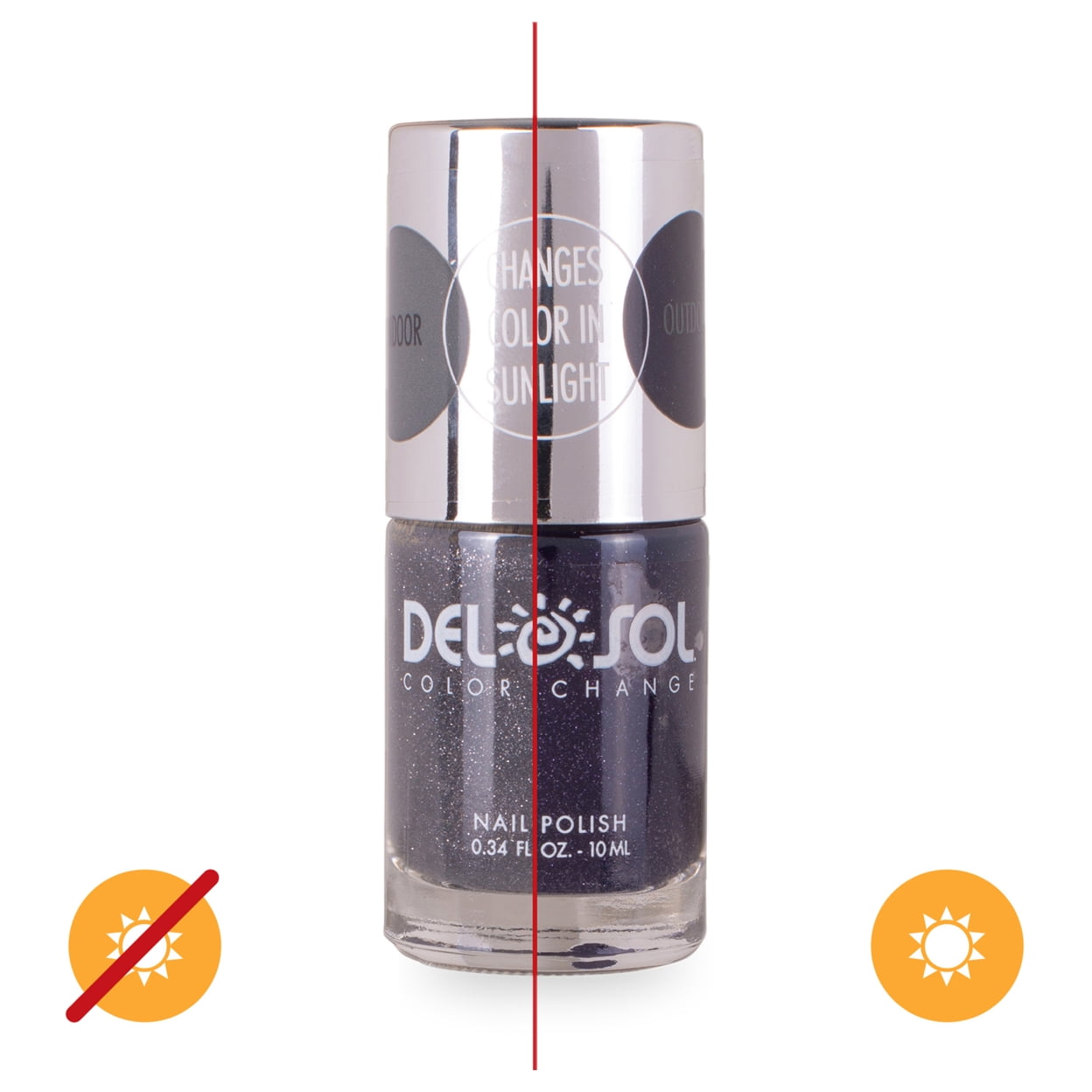 Del Sol ColorChanging Nail Polish Sky's the Limit Changes Color