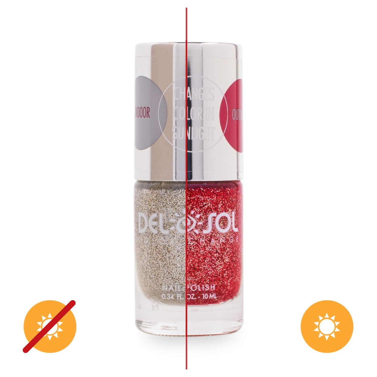 Color-Changing Nail Polish - VIP by DelSol for Women - 0.34 oz Nail Polish
